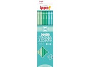 トンボ鉛筆 ippo!かきかたえんぴつ 12本 プレーン グリーン 6B