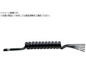 潤工社/ラウンドコイルチューブ UT 1-10X6.5mm 最大使用長200cm 小径タイプ 黒 UT-10-200S
