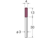 リューター/軸付セラミックゴム砥石 金属研磨用 外径 mm :4粒度 # :80 R2111