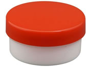 浅井商事/プラ壷 軟膏容器 24-8100-0108 赤 10ML(100コイリ)