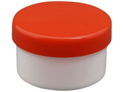 浅井商事/プラ壷 軟膏容器 24-8100-0208 赤 20ML(100コイリ)