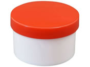 浅井商事/プラ壷 軟膏容器 24-8100-0408 赤 50ML(100コイリ)
