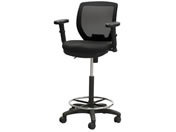 Netforce/ハイチェア CORE 上下昇降肘付き ブラック/CRH-1MA-FW-BK