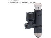 PISCO/レギュレータ プッシュロックタイプ 圧力ゲージ付エルボ φ4用 接続口径M5×0.8 RVCMP4-M5
