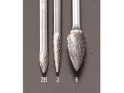 エスコ/超硬カッター 3mm軸 3.0×6.0×38mm/EA819CK-2B