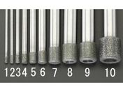 エスコ/ダイヤモンドバー 3mm軸 3.5×5.0×80mm/EA819DY-3