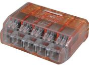 TRUSCO/差込形電線コネクタ極数5 (7個入)/T-QL-5