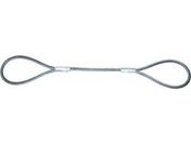 TRUSCO ワイヤーロープスリング Aタイプ アルミロック 18mm×2.5m