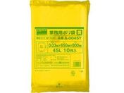 TRUSCO/業務用ポリ袋 厚み0.03×45L 黄 10枚入/A-0045Y