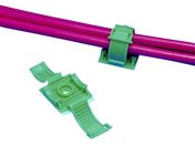 パンドウイット/固定具 クリンチャー 粘着テープ付き テレホングレー 100個入/ARC.68-A-C14