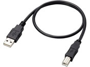 エレコム/USBケーブル 0.5m USB A-B ブラック/U2C-AB05BK/ID