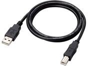 エレコム/USBケーブル 1m USB A-B ブラック/U2C-AB10BK/ID