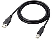 エレコム/USBケーブル 2m USB A-B ブラック/U2C-AB20BK/ID