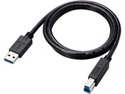 エレコム/USB3.0ケーブル 1m A-B ブラック/USB3-AB10BK/ID