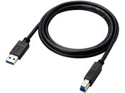 エレコム/USB3.0ケーブル 1.5m A-B ブラック/USB3-AB15BK/ID