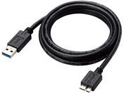 エレコム/USB3.0ケーブル 1.5m A-miniB クロ/USB3-AMB15BK/ID