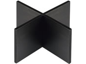 EBM/木製 組立十字スタンド 黒 200×200×100mm