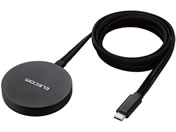 エレコム/ワイヤレス充電器 Qi2 ケーブル一体 1m ブラック/W-MA05BK