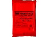 TRUSCO/業務用ポリ袋 厚み0.04×70L 赤 10枚入/A-0070R