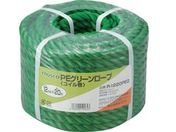 TRUSCO PEグリーンロープ 3つ打 線径12mm×長さ20m