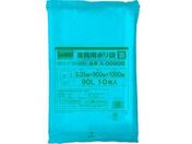 TRUSCO/業務用ポリ袋 厚み0.05×90L 青 10枚入/A-0090B