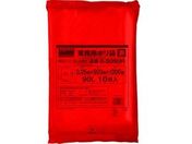 TRUSCO/業務用ポリ袋 厚み0.05×90L 赤 10枚入/A-0090R