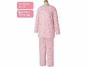 ケアファッション/ワンタッチテープ+腰開きパジャマ ピンク L