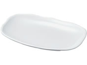 若泉漆器/ニューホワイト 長手盛鉢 33cm/0261960