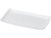 若泉漆器/ニューホワイト 長角筋目皿 33cm/0262000