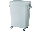 リス/厨房用キャスターペール70L 排水栓付 グレー/GGYK005