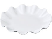 若泉漆器/ニューホワイト ウェーブ丸盛皿 35cm/0262450