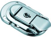 TRUSCO/パッチン錠 鍵付タイプ・スチール製 (4個入)/L-35