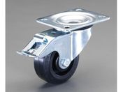 エスコ/キャスター 自在金具 後輪ブレーキ付 80mm/EA986HY-1