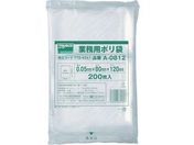 TRUSCO 小型ポリ袋 縦120×横80×t0.05 200枚入 透明