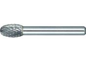 TRUSCO/超硬バー タマゴ型 Φ12.7×刃長22×軸6 コースカット/TH6C127