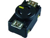 アメリカン電機/引掛形 パネル用コンセント 接地2P 20A 125V/3210-P-L5