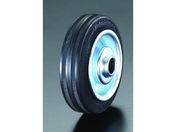 エスコ/車輪 ラバータイヤ スチールリム ローラーベアリング 100×30mm