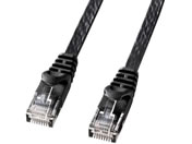 サンワサプライ/カテゴリ6フラットLANケーブル 15m ブラック/LA-FL6-15BK