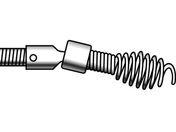 エスコ/ケーブル ドロップヘッドオーガー付 8.0mm×15.2m