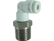 チヨダ/ファイブSUSメイルエルボ 白 4mm・R1/4/FS4-02MLW