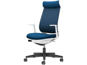 G)コクヨ/チェア ミトラ2 L型肘 ランバー付 プルシアンブルー ポリウレタン巻