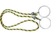 TRUSCO/コーン用ロープ 標識 黄×黒 12mm×2m/TCC-30