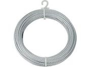 TRUSCO/メッキ付ワイヤロープ Φ4mm×10m/CWM-4S10