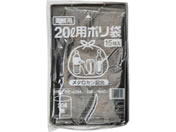 ポリゴミ袋(メタロセン配合) 黒 20L 15枚/GMBL-202