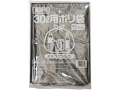 ポリゴミ袋(メタロセン配合) 黒 30L 15枚/GMBL-302