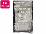 ポリゴミ袋(メタロセン配合) 黒 45L 15枚×20袋/GMBL-452
