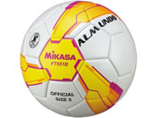 ミカサ/サッカー 5号 検定球 貼り 芝用 ALMUNDO 黄/FT551B-YP