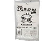ポリゴミ袋(メタロセン配合) 透明 45L 15枚/GMT-452