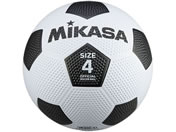 ミカサ/サッカー 4号 ゴム ホワイト/ブラック/F4-WBK