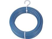 TRUSCO メッキ付ワイヤロープ PVC被覆タイプ 4(6)mm×10m